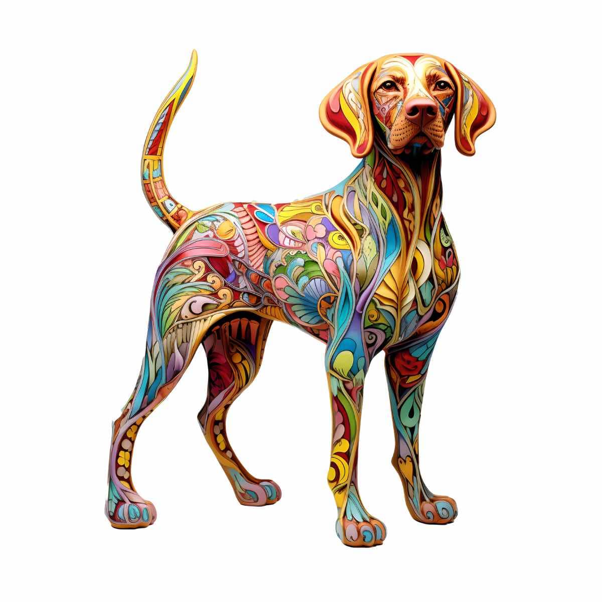 Animal Jigsaw Puzzle > Wooden Jigsaw Puzzle > Jigsaw Puzzle A4 Vizsla Dog - Jigsaw Puzzle